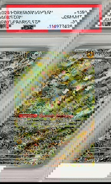 2024 POKEMON SVP EN-SV BSP MAGNETON #159 SURGING SPARKS ETB PSA 10