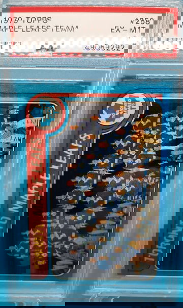 1979 TOPPS HOCKEY #256 MAPLE LEAFS TEAM PSA 6