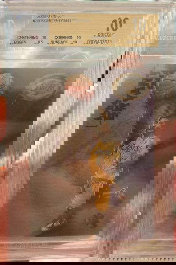 2000-2001 E-X Kobe Bryant pristine 10 BGS