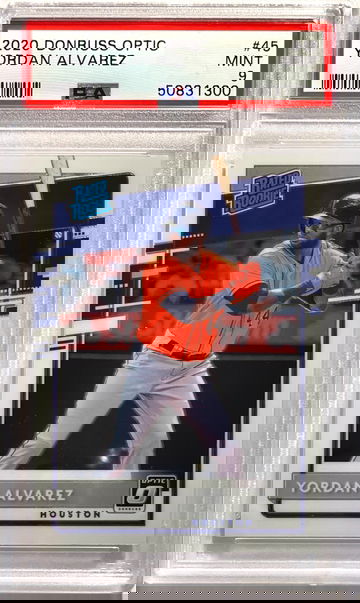 Yordan Alvarez 2020 Donruss Optic RC PSA9 Mint 