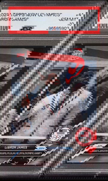 2024 Topps Now Olympics 4 LeBron James PSA 10 GEM MINT