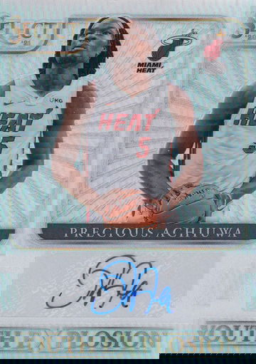 2020-21 Panini Select Prescious Achiuwa #YES-PRE Silver Prizm Autograph