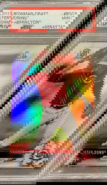 Jeter Downs 2017 Bowman Draft Chrome Refractor Rookie RC #BDC6 PSA 9 MINT Cincinnati Reds