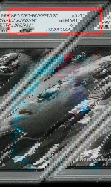 1998 Sp Top Prospects Phi Beta Jordan #J21 Michael Jordan Phi Beta Jordan PSA 10