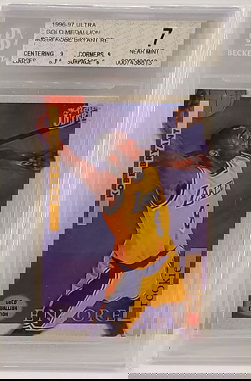 KOBE BRYANT 1996 ULTRA GOLD MEDALLION CARD G266 BGS 7