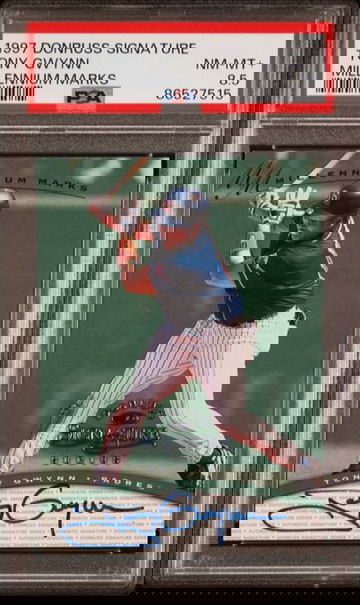 *Only 1 higher!! NEW GRADE 1997 Donruss Millennium Marks TONY GWYNN AUTO PSA 8.5