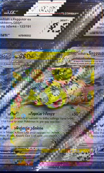2024 Pokémon Alolan Exeggutor ex Surging Sparks 133/191 CGC 9.5 Mint+