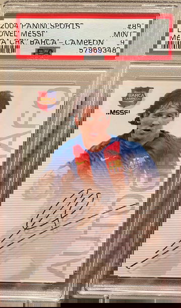2004 panini sports Lionel Messi mega cracks campeon rookie RC #89