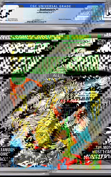 MONSTER OF FRANKENSTEIN #1 CGC 6.5 CLASSIC MIKE PLOOG HORROR COVER & ART 1973