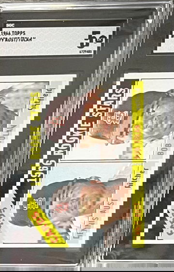 1966 Topps Baseball #179 Dennis Aust Bob Tolan RC Rookie SGC Graded Slab Cards