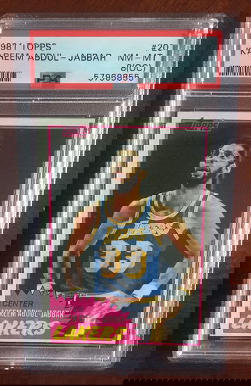 1981 Topps Kareem Abdul-Jabbar HOF PSA-8(OC)