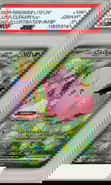 2025 POKEMON JTG EN-JOURNEY TOGETHER LILLIES CLEFAIRY EX #184 SIR PSA 10