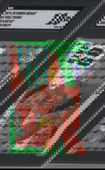 2019-20 Mosaic Trae Young Give And Go Green SGC 10