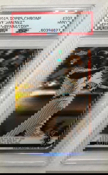 2019 Topps Chrome Eloy Jimenez Sepia Refactor PSA 9