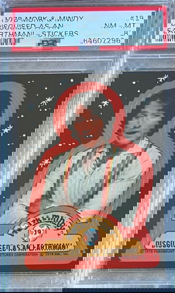 Robin Williams 1978 Topps #19 Mork & Mindy Disguised As An Earthman! PSA 8 Pop 5