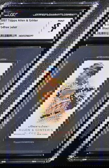 2007 TOPPS DEREK JETER ALLEN & GINTER MINI #150 CGC 9 BS.A2.33