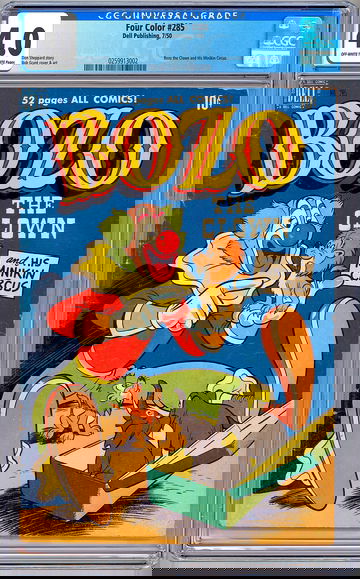 BOZO THE CLOWN #1 CGC 4.0 aka FOUR COLOR #285 BOB GRANT ART *RARE HTF* DELL 1950