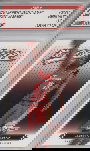 2003 Upper Deck MVP Lebron James PSA 10