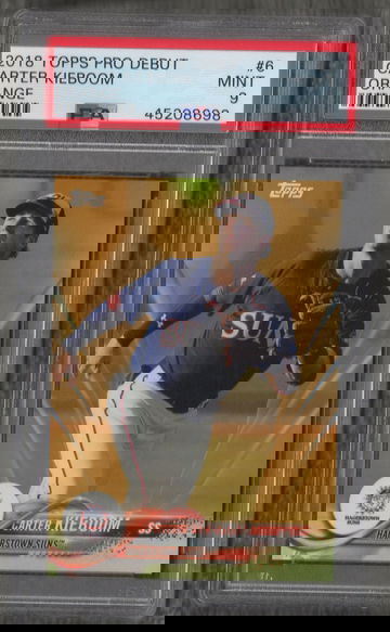 2018 Topps Pro Debut Carter Kieboom # 18/25 PSA 9