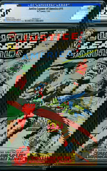 JUSTICE LEAGUE OF AMERICA #15, CGC 9.0 VFNM