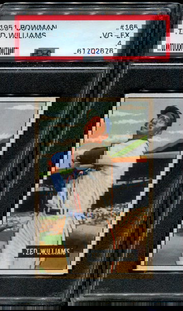 1951 Bowman #165 Ted Williams PSA 4