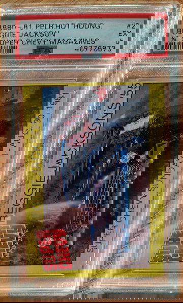 1980-81 Hot Rodding Reggie Jackson PSA 5