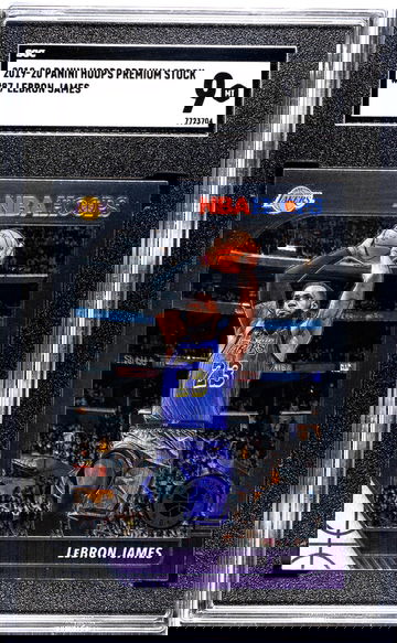 2019-20 Panini Hoops Premium Stock #87 Lebron James SGC 9