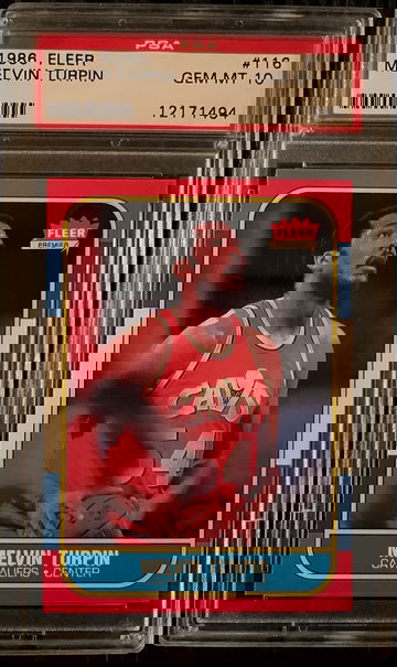 1986 Fleer Basketball #116 Melvin Turpin PSA 10 GEM MINT