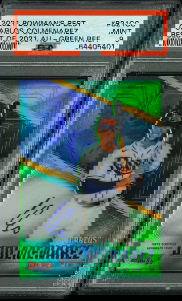 Carlos Colmenarez green refractor /99 PSA 9