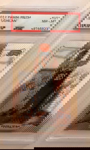 2012 Tim Duncan first year Prizm 