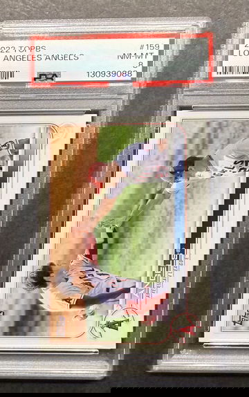 2022 Topps #159 Shohei Ohtani Mike Trout PSA 8