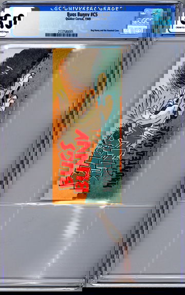 BUGS BUNNY #C5 CGC 8.0 *BB & THE HAUNTED CAVE* QUAKER CEREAL MINI PROMO 1949