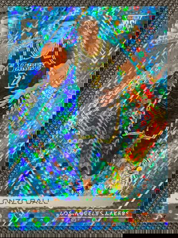 2017-18 Panini Spectra Basketball - #19 Lonzo Ball Neon Blue Prizm RC /99