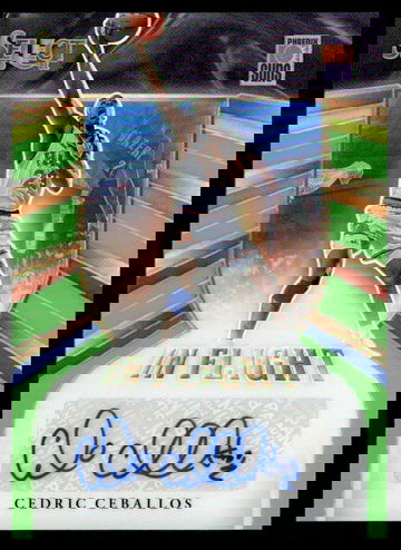 2020-21 Panini Select In Flight Prizm Cedric Ceballos #IF-CCB Auto /99