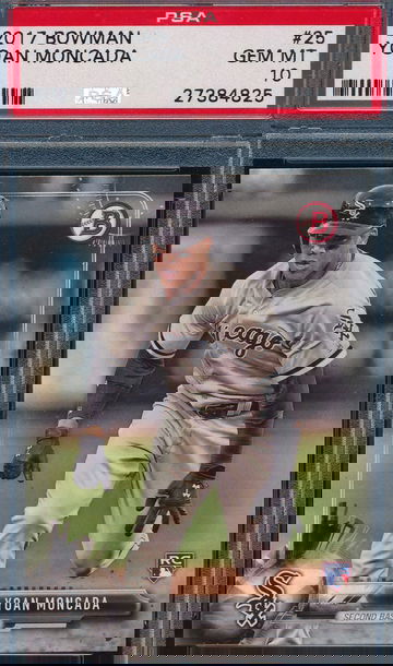 2017 Bowman 25 Yoan Moncada RC PSA 10 GEM MT 4825