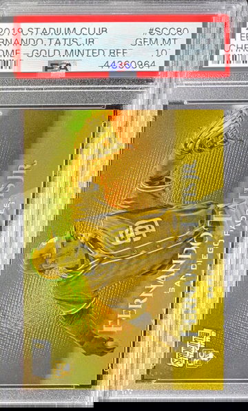 2019 Stadium Club Fernando Tatis Jr Gold Minted Refractor Rc PSA 10 ( RARE - Pop 12) 
