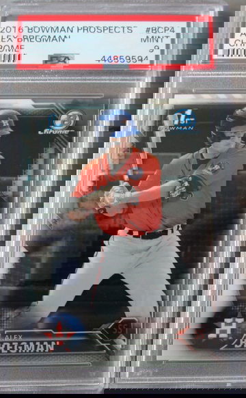 Alex Bregman 2016 Bowman Prospects Chrome BCP4 PSA 9