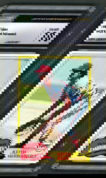 1981 Topps Keith Hernandez CSG 10 