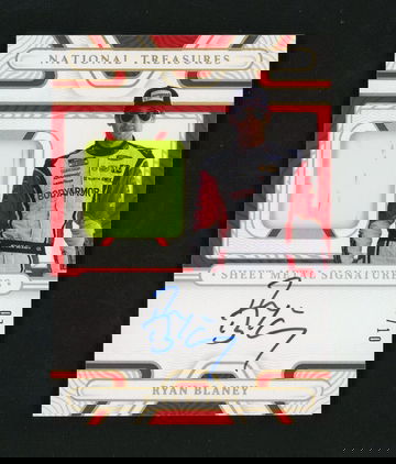 2022 Panini National Treasures Ryan Blaney Sheet Metal Signatures /10