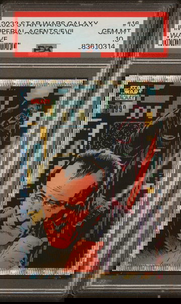 2023 Star Wars Galaxy Chrome Grand Moff Tarkin Imperial Agents of Evil Wave Refractor /99 #16