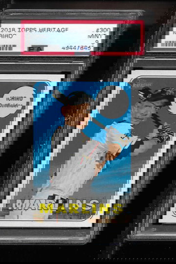 2018 TOPPS HERITAGE ICHIRO PSA 9