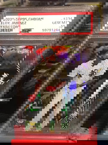 2020 Topps Chrome Eloy Jimenez Rookie Cup Refractor PSA 10
