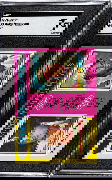 1975 Topps #199 ROGER MARIS-FRANK ROBINSON MVP'S Near Mint