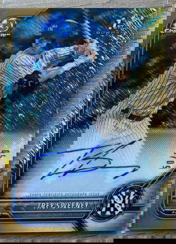 2022 1st Bowman Gold Shimmer auto Trey Sweeney 50/50 