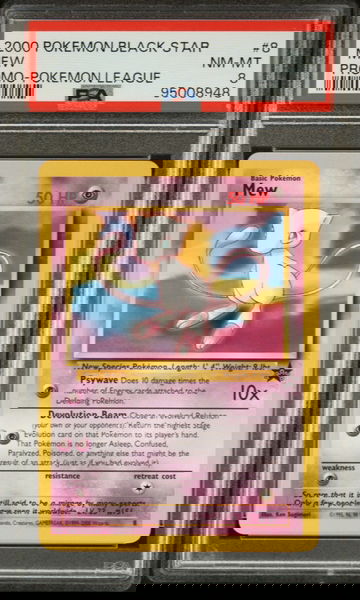 2000 Pokemon Promo Pokemon League Mew #8 PSA 8