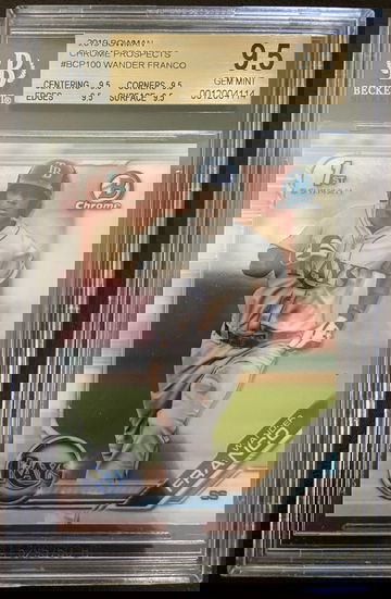 2019 Bowman Chrome Prospects Wander Franco BGS 9.5