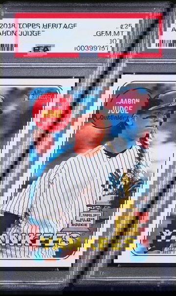 2018 Topps Heritage Aaron Judge PSA 10 GEM 