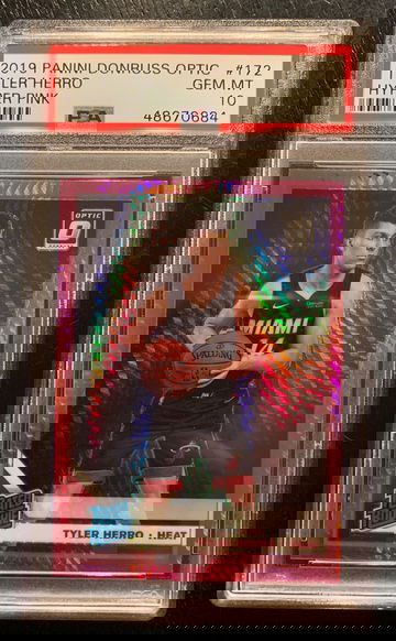 2019 Donruss Optic Pink Hyper Tyler Herro PSA 10
