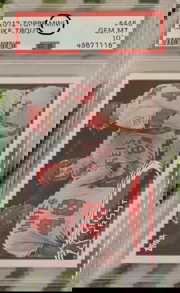 2012 Topps Mike Trout #446 PSA 10 MISLABELED AS MINI