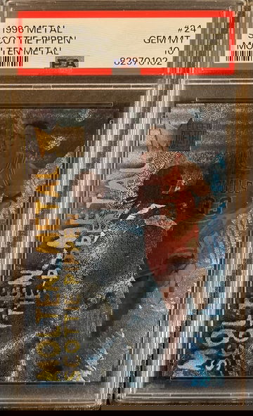 1996-97 Fleer Metal Molten Metal #24 Scottie Pippen PSA 10 GEM MINT Pop 5